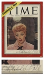 Lucille Ball Signed Time Magazine From 1952